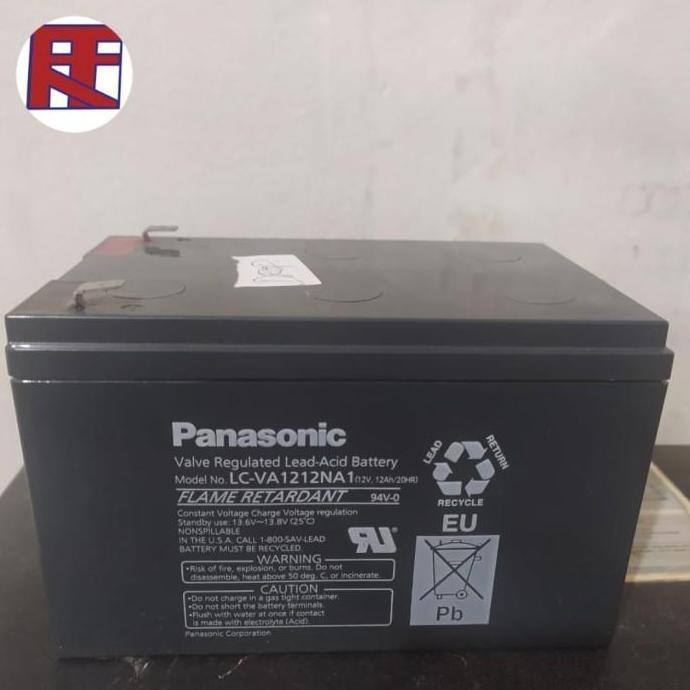 NEW BATTERY AKI KERING PANASONIC 12V 12AH ORIGINAL UNTUK UPS , SERVER, ACC, elektronik.
