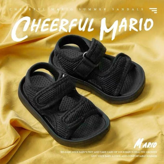 Sepatu Sandal Anak Kain Bernapas Solid Kain Jala Bahan Lembut Tidak Melukai Kaki Anda Sandal Anak La