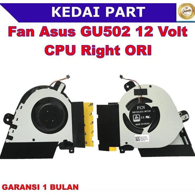 Fan Asus ROG Zephyrus GU502 GX502GW GU502DU GU502G GU502GU 12V CPU ORI