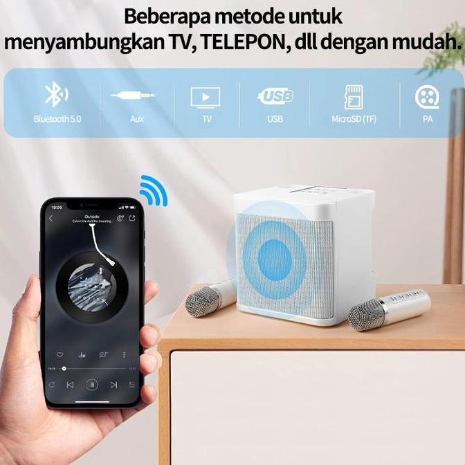 VERNIZCO Speaker Bluetooth Wireless mini Karaoke setAll Set Speaker Karaoke Microphone  Karaoke Spea