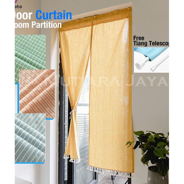 Plato Tirai Pintu Sekat Pembatas Ruangan Gorden Hordeng Kamar Dapur