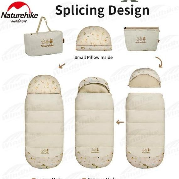 TERBARU SLEEPING BAG / KANTONG TIDUR CAMPING ANAK NATUREHIKE CNH22SD001 BISA GOSEND