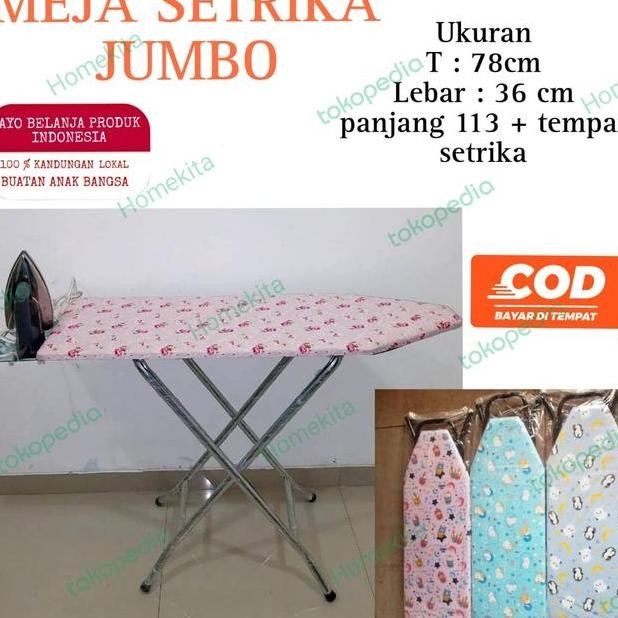 Meja Setrika Lipat Meja Setrika Berdiri Ukuran Besar