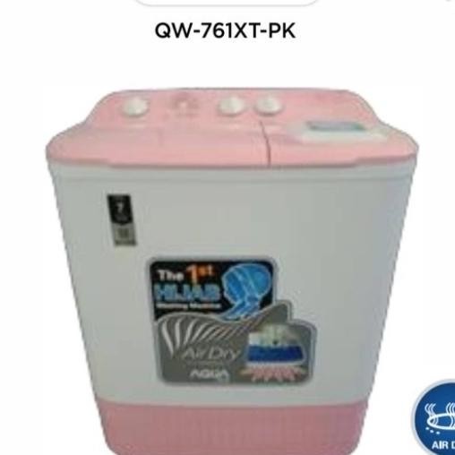 Promo Mesin Cuci AQUA QW-761XT Hijab Series QW761XT 2 Tabung 7 Kg 761XT COD