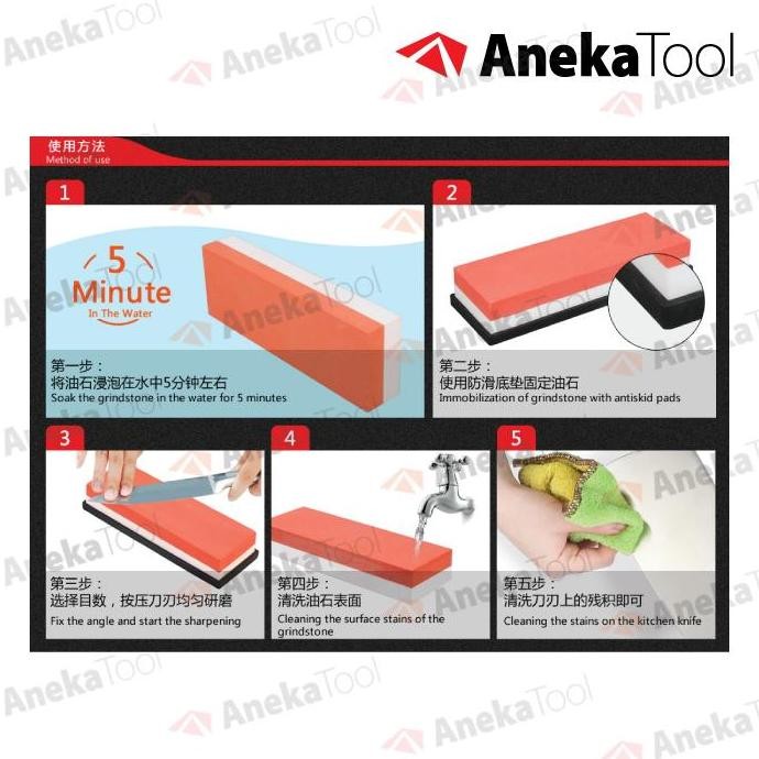 At Batu Asah #400 1000 5000 10000 Pengasah Pisau Natural Whetstone
