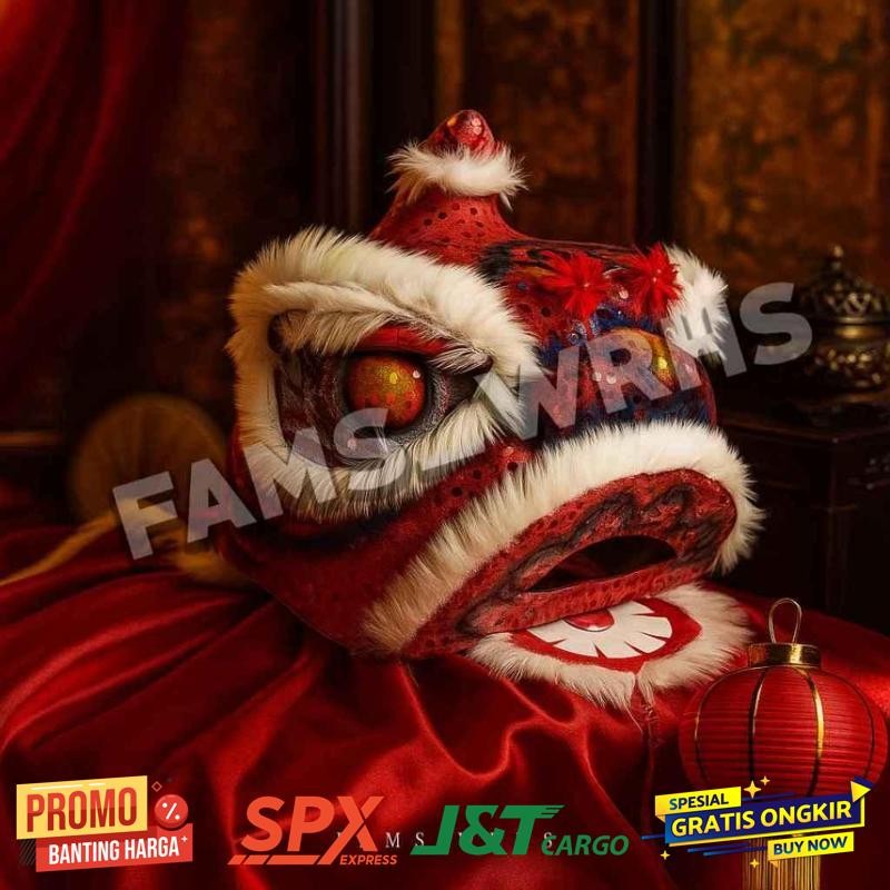 Termurah Barongsai Anak Dewasa Bahan Karton Tebal Kokoh Barongsai Kedip - Termurah Terlaris Berkuali