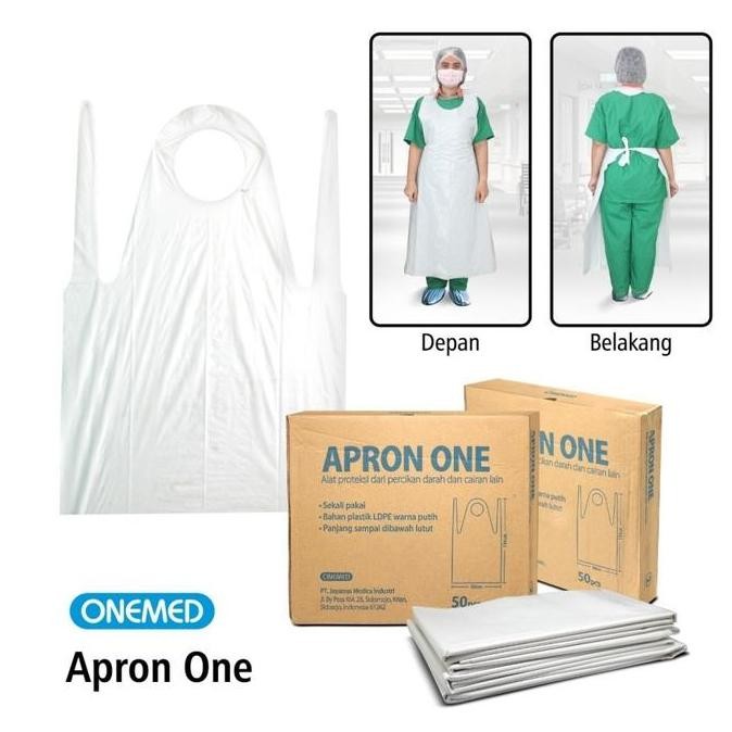 [Best] apron onemed / disposable apron / apron plastik / celemek plastik