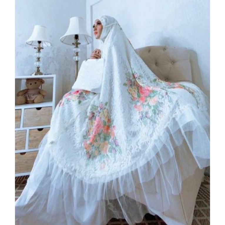 Mukena Jumbo Bunga Printing-Mukena 2023