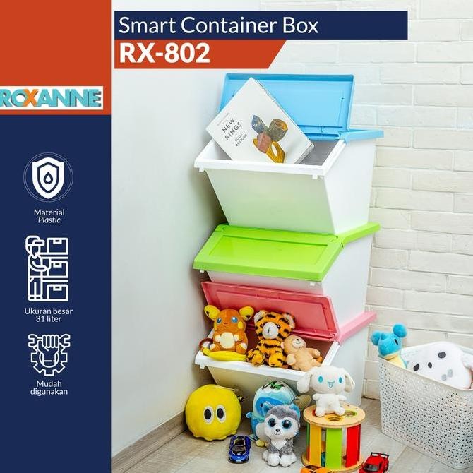JINICHI- Kontainer Plastik Roxanne RX-802 / Container Box Tempat Penyimpanan