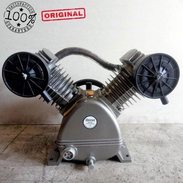 JINICHI- Bison Bare Pump Compressor 3 HP 8 Bar Kepala Kompresor Angin 3HP