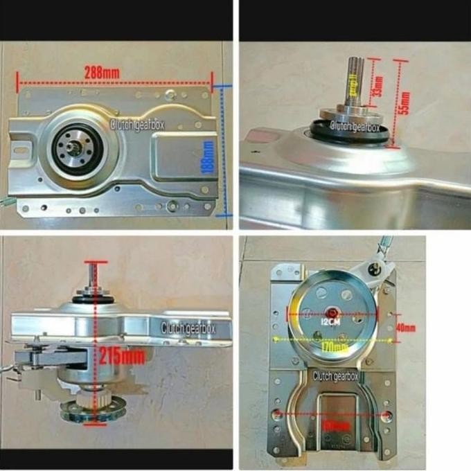Gearbox Mesin Cuci Denpoo DWF-112HY DaimondDrum 1 Tabung