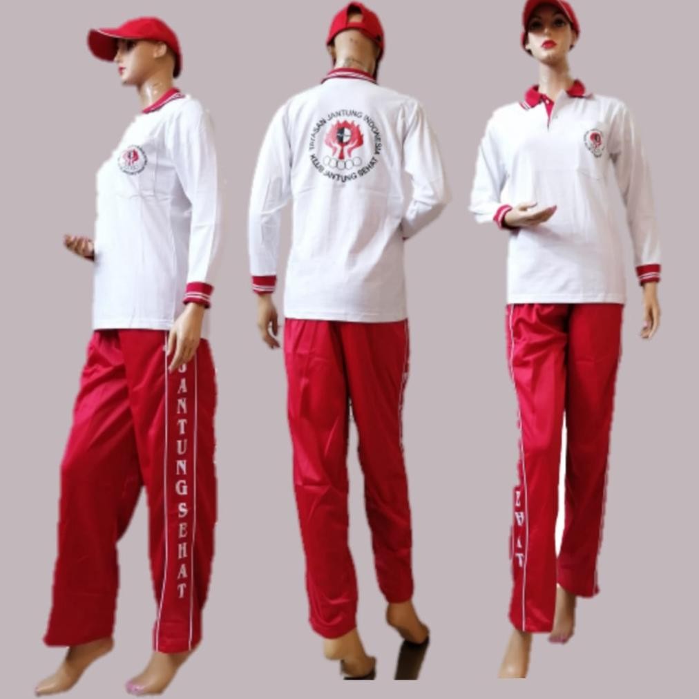 BAJU OLAHRAGA JANTUNG SEHAT/STELAN OLAHRAGA SENAM JANTUNG SEHAT/BAJU SENAM JANTUNG SEHAT