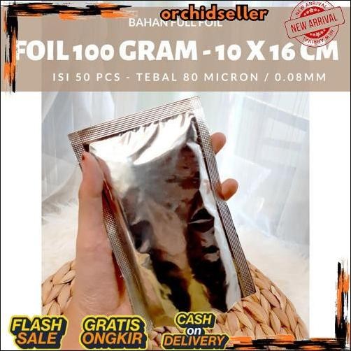 Paling Murah kemasan foil sachet aluminium foil - kemasan foil 100 GR- Wadah Makanan Aluminium Foil 