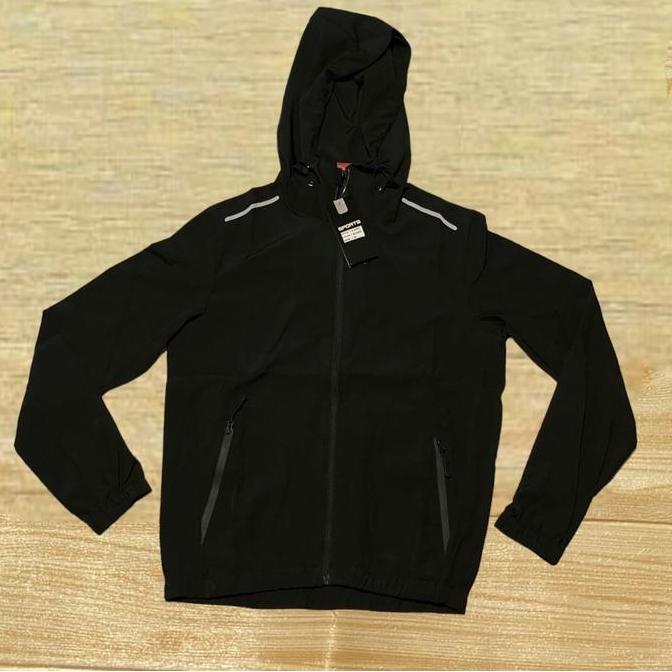 Jaket/jacket parasut micro import pria dan wanita / jaker olahraga gym running fitness jogging lari 