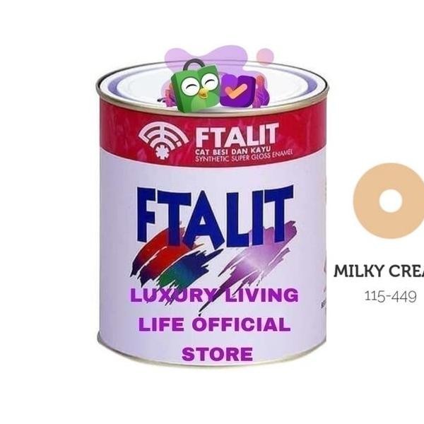 Cat Minyak Ftalit 449 Milky Cream 1Kg Cat Kayu Besi Soent Kilap