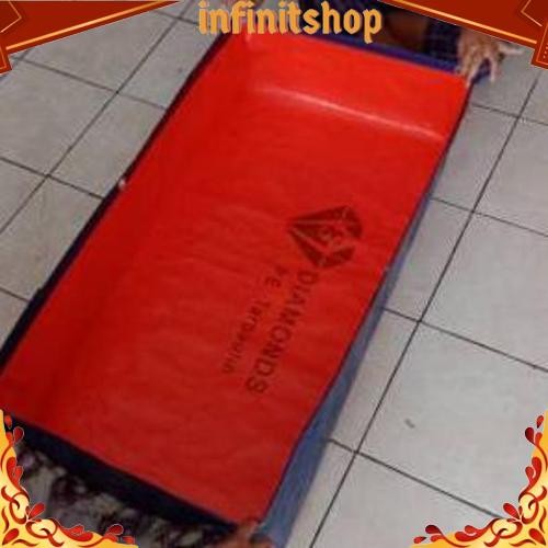 Gercep TERPAL KOLAM IKAN  A15 1x0,50x0,25/TERPAL KOLAM KOTAK ikan kecil/Terpal kotak mini tebal/Terp