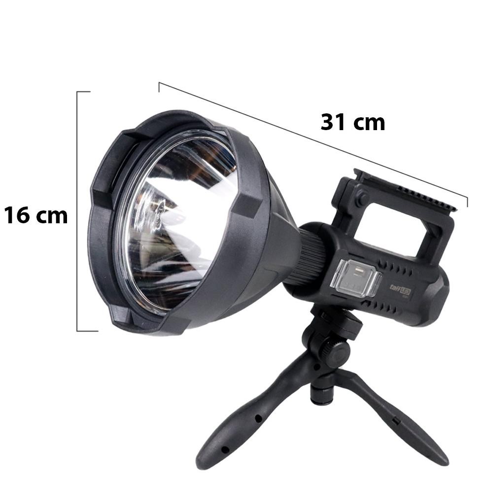 Senter Sorot W591 Big Lamp 8000 Lumens LED - Senter LED Multifungsi Super Bright Waterproof & Tripod
