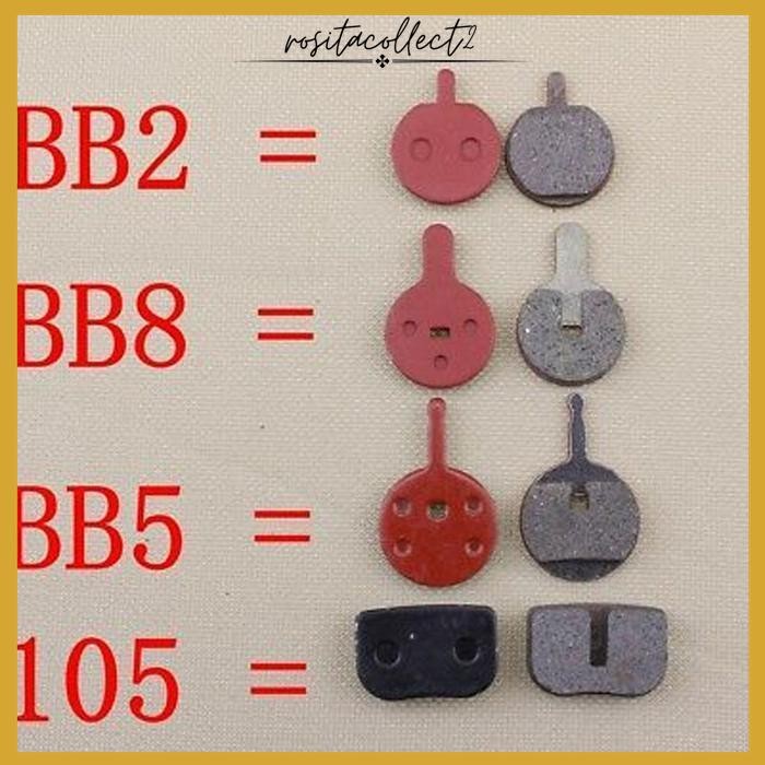 BB8 BB2 KAMPAS REM CAKRAM SEPEDA KANVAS KANPAS BICYCLE DISC BRAKE PADS BY ROSITA COLLECT DUA