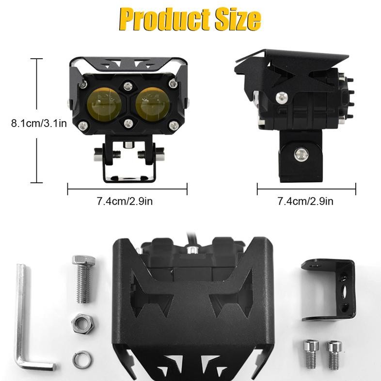 TERLARIS ~ Lampu Tembak Laser LED 2 Warna Lampu Sorot Mobil Lampu Sorot Motor Lampu Tembak Laser Gun