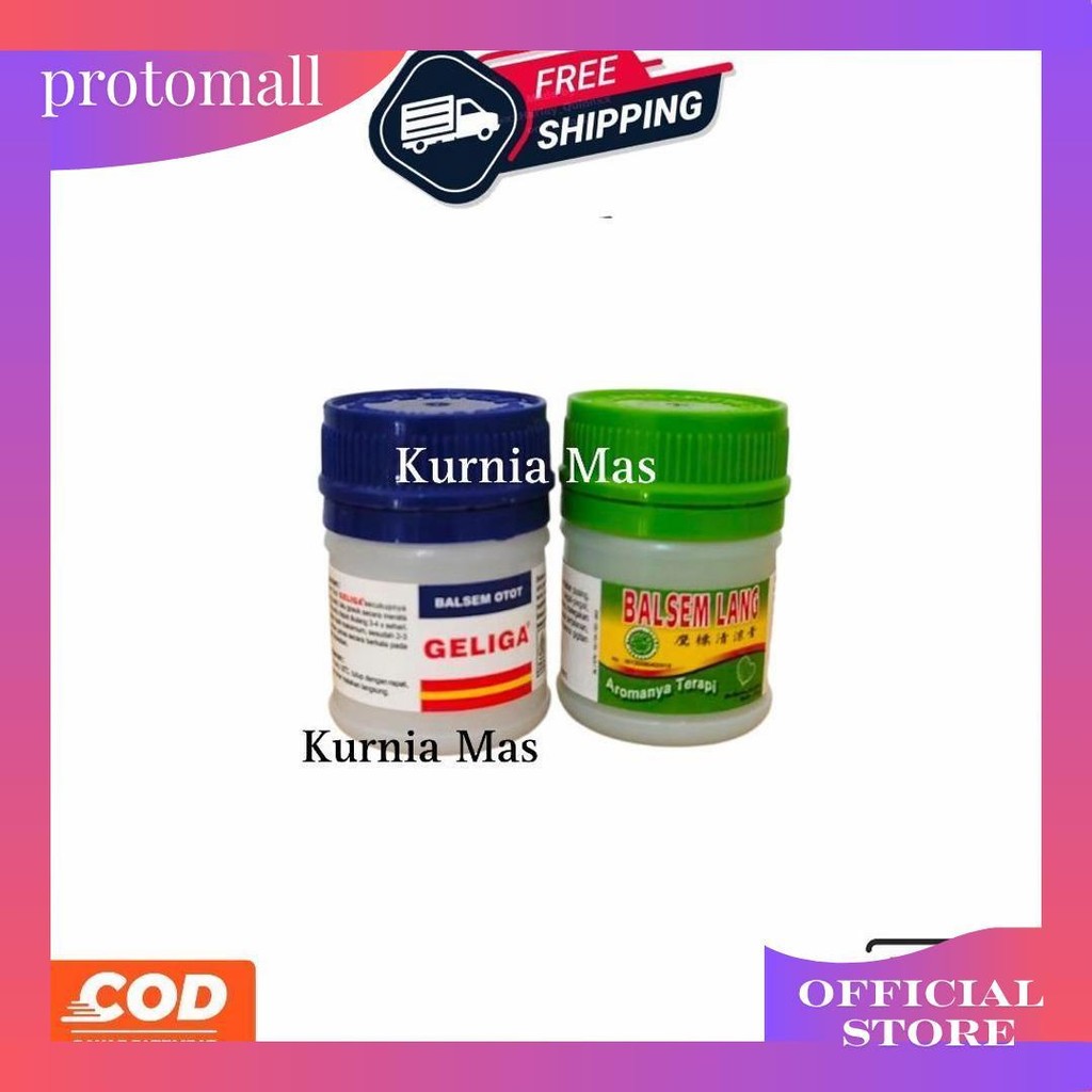 Balsem Otot Geliga 10 Gr Balsem Lang Hijau 10 Gr Ori