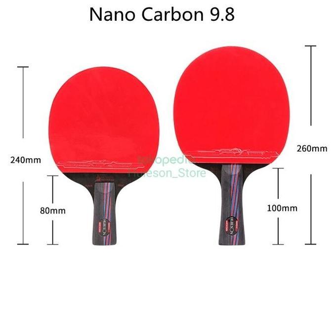 Huieson Bet Tenis Meja Nano Carbon 9.8 Pingpong Profesional Bet Fast Kualitas Terbaik Harga Termurah