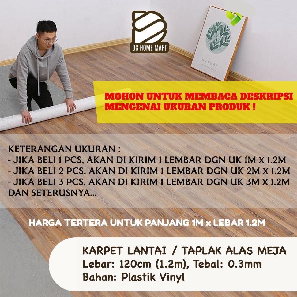 Nl-8 100% Ori Koleksi 6: Karpet Lantai Plastik Vinyl Murah Alas Meja Premium Pengganti Keramik Daima