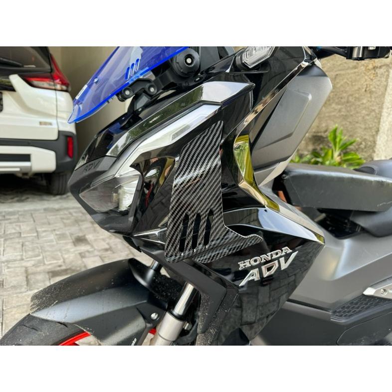 AIRSCOOP ADV 160 SET KIRI KANAN CARBON GLOSY adv 160 Cover lampu adv 160 aksesoris adv 160 variasi a