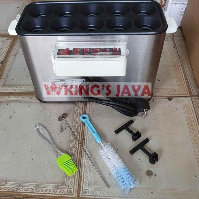 NEW Mesin Sosis Telur Listrik 10 Lubang / Sostel Listrik 10 Lubang