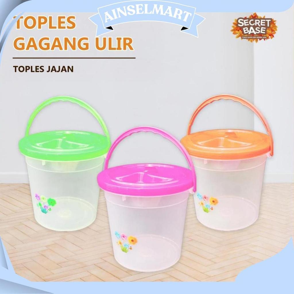 Toples Gagang Ulir - Toples Hajatan Murah/ Tas Belanja /Toples Plastik / Toples Kerupuk Sale