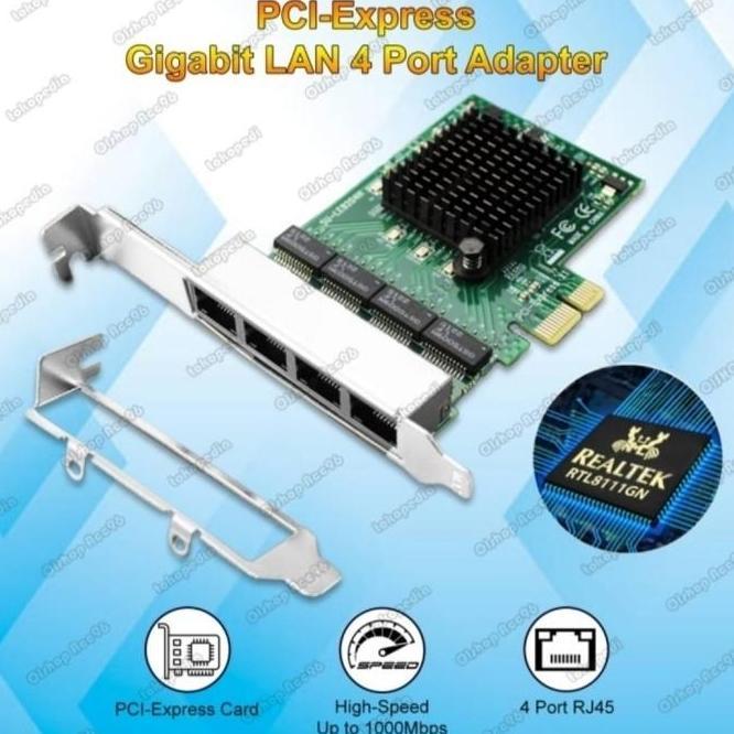 PCI LAN Card gigabit Port 4Lan / 2Lan New