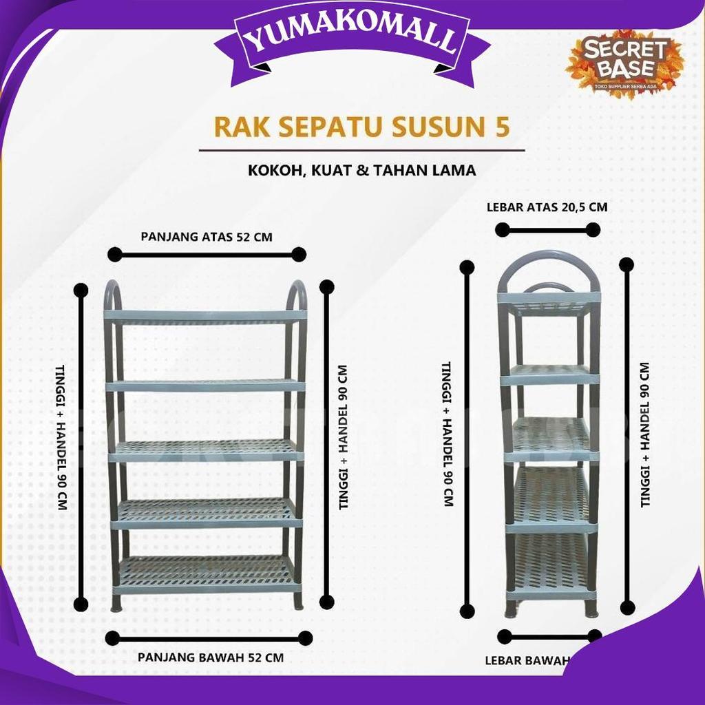 Rak Sepatu Susun - Rak Besar / Tempat Sandal / Rak Sepatu Kokoh Plastik Ori