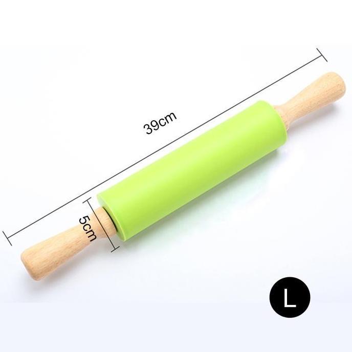 SET ROLLING PIN DAN ALAS ADONAN KUE ALAS ADON KUE BAKING TOOLS SILIKON