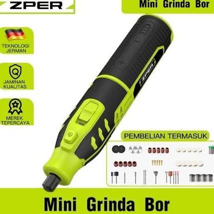 ARURU- ZPER Bor Mini Drill Grinder Mini Grinda Bor Listrik Penghalus-Alat Gerinda ZP007 waterpass ge
