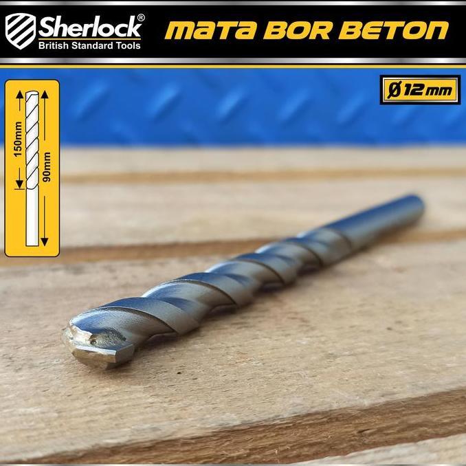 Mata Bor Beton TCT 12 MM ( mata terbuat dari TUNGSTEN CARBIDE TIPS)