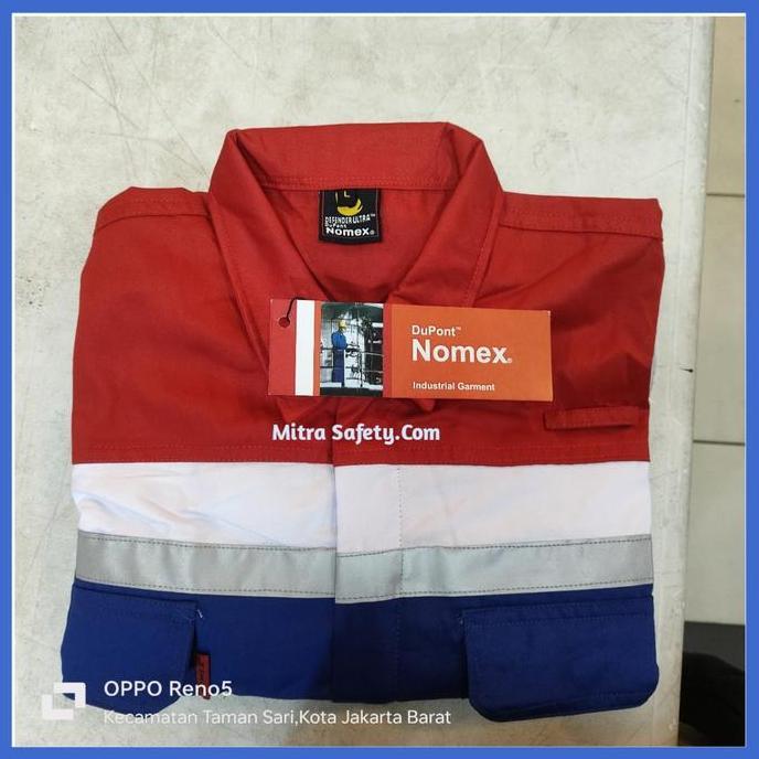 Seragam Pertamina Bahan Nomex 3A / Baju Atasan Pertamina Promo