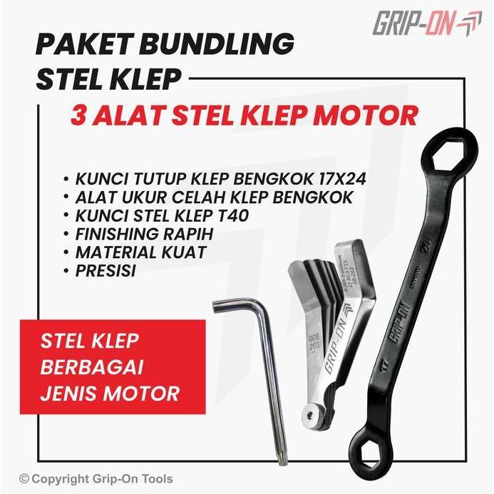 PROMO BUNDLING STEL KLEP / PAKET KUNCI STEL KLEP HEMAT GRIP ON
