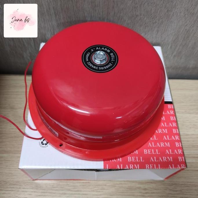 Alarm Bel Sekolah / Round Alarm Bell / Bell Kring 150Mm 6"