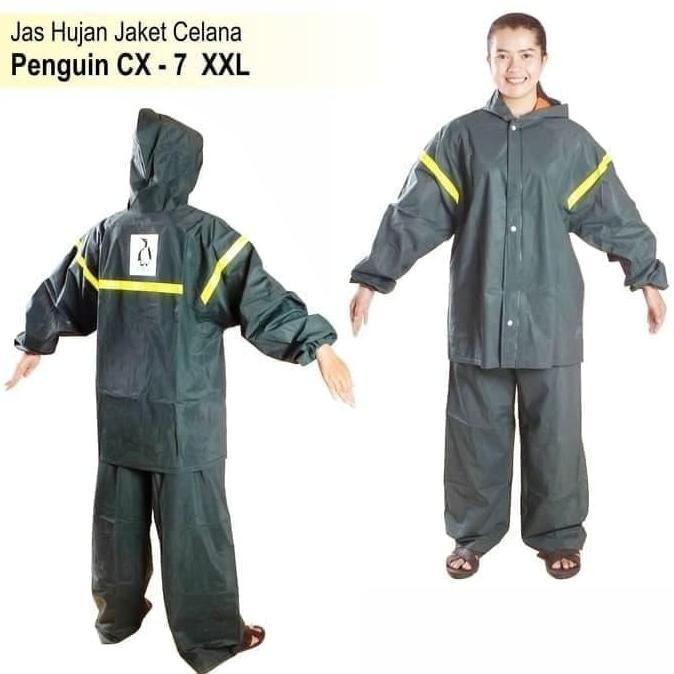 '' Jas Hujan Stelan Merek Penguin's/Penguin CX7/CX-7/CX 7 XXL ORIGINAL ''