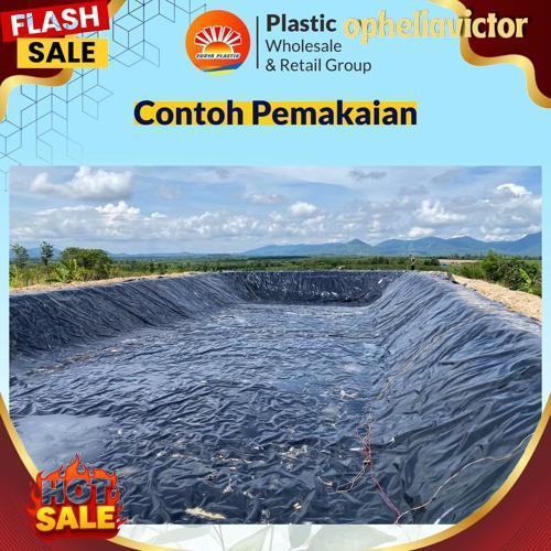 Termurah GEOMEMBRAN HDPE TEBAL 500 MICRON LEBAR 5 METER