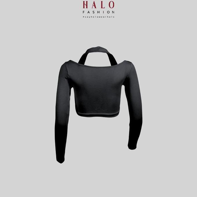 [HALOFASHION] IVANA SEXY CROP TOP BASIC TOP KAOS POLOS KOREAN FASHION ATASAN WANITA