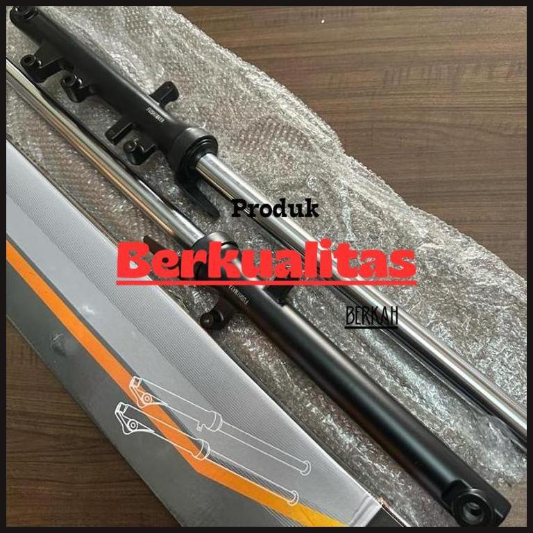 BURUAN,. FUSHIMAYA SATRIA FU 150 AS TABUNG DEPAN SHOCK ASSY SHOK SOK FRONT FORK COVER TUBE KIRI KANA