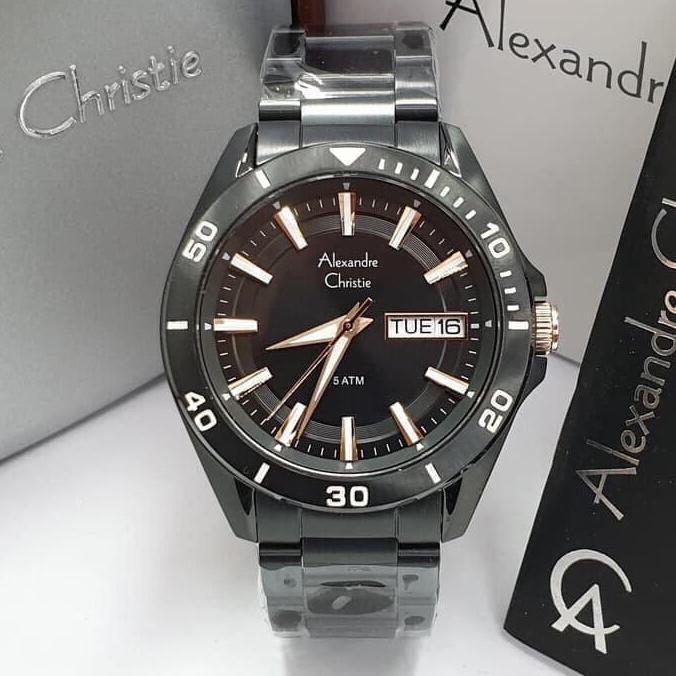 [ ORIGINAL ] Jam Tangan Pria / Cowok Alexandre Christie 6512