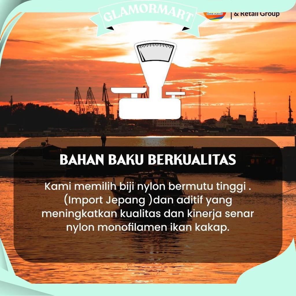 Senar Cap Ikan Kakap  Ukuran 2500 (110)  Per Roll /Tali Senar Pancing / Senar Layangan Ori