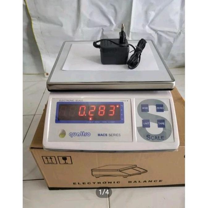 LOLOPECHKA Timbangan Digital 30kg Quattro MACS-W