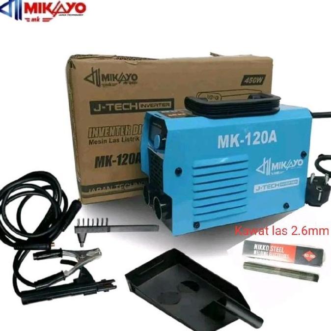 LIBARDIRT Mesin Las Listrik Digital 120 Ampere Invertertera Digital 120A Mein Las 450 Watt Mikayo Ja
