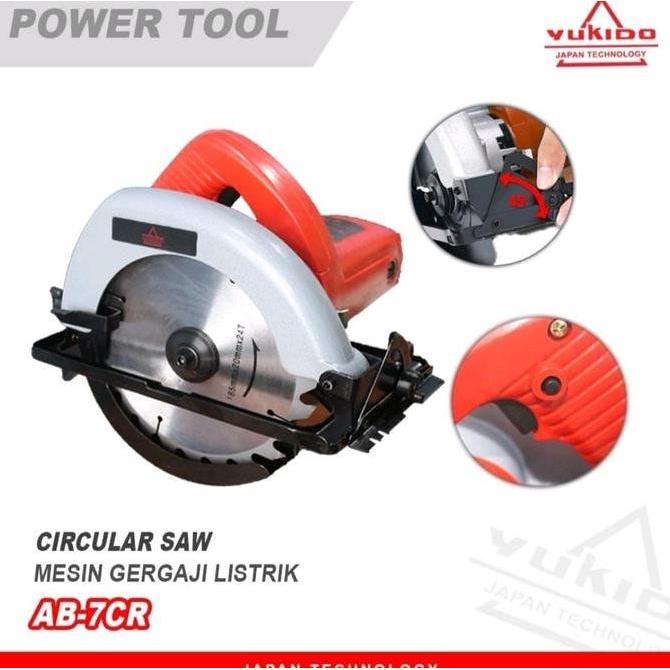 LIBARDIRT RYU SIRKEL MIKAYO Mesin Belah Kayu YUKIDO Gergraj Kayu Mesin Circular Saw AB-7CR RH435-3 9