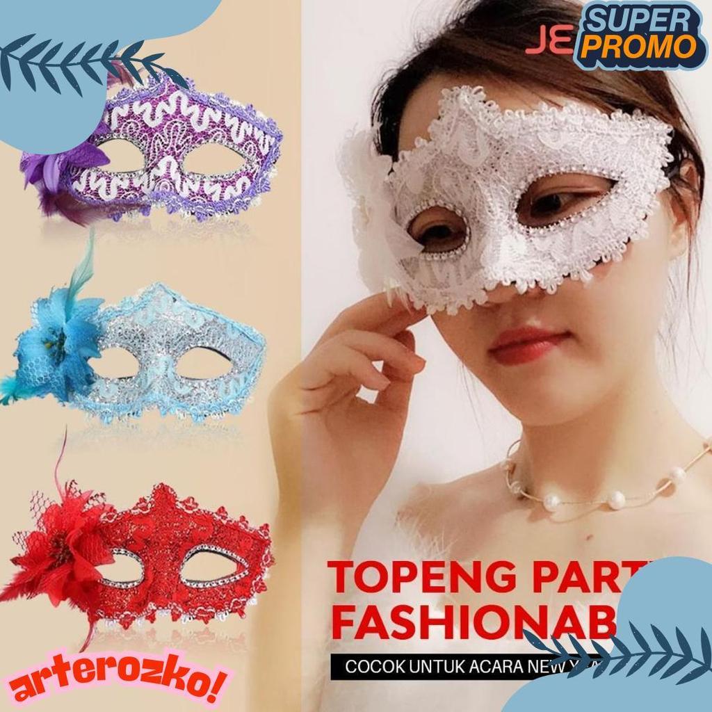 50% Off Topeng Wajah Mata Pesta Tahun Baru Mask Cosplay Halloween Party Wanita Cewek Dewasa Cantik L