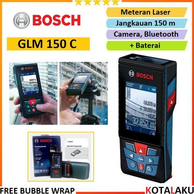 SHANKS- Meteran Laser Digital Rangefinder Distance Meter Bosch GLM 150 C 150C