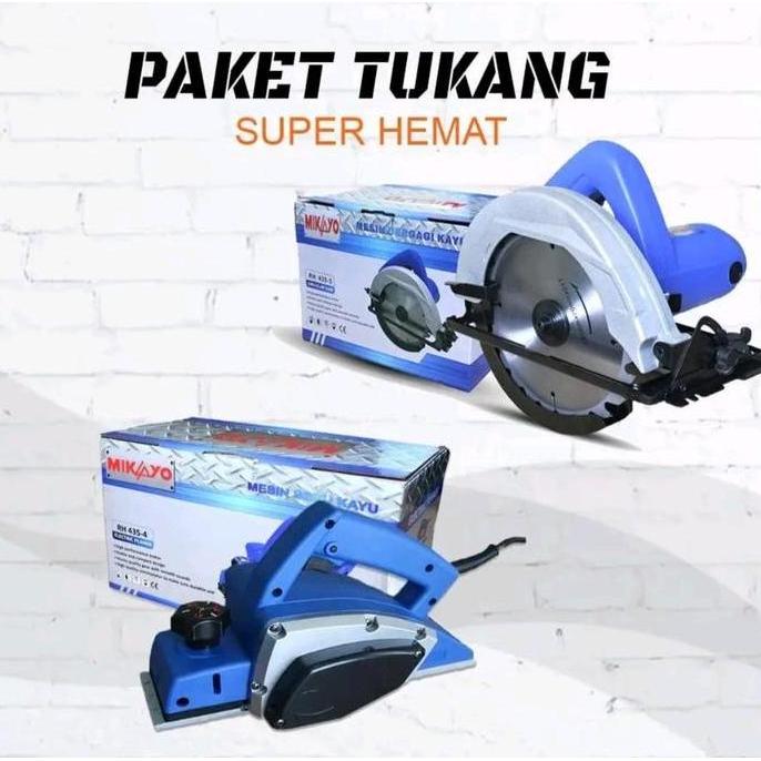LIBARDIRT Paket Tukang Kayu Super Hemat Mesin Planer Sekap Serut Ketam Sugu & Circular Saw Sirkel 7 