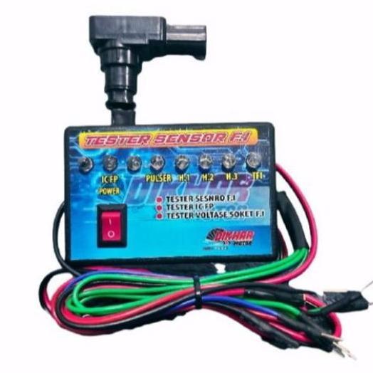 MI-GUSTASTU Tester Sensor FI & CKP Honda Yamaha dengan IC Pulpum dan Sokket Injektor - Coklat, Motor